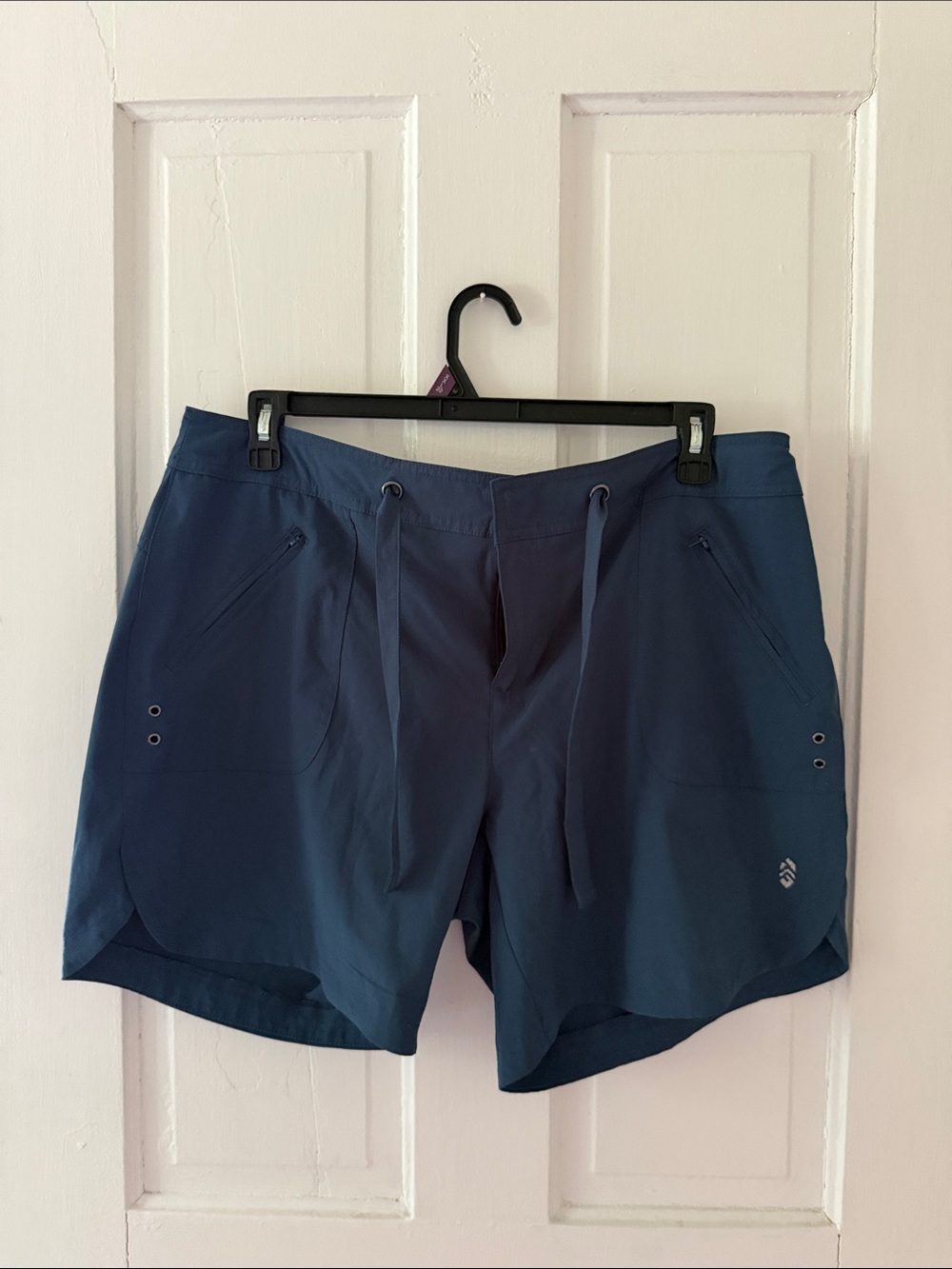 Free Country Navy Drawstring Athletic Shorts
